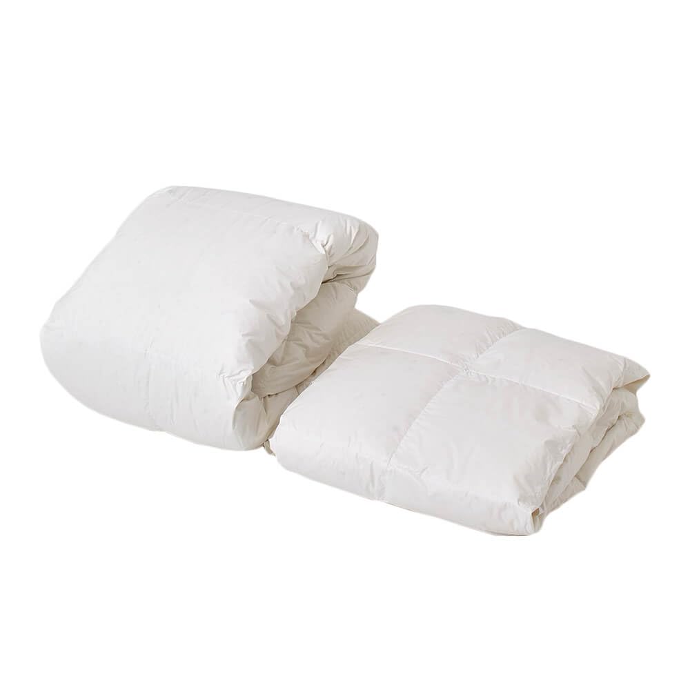 Amazon｜昭和西川 羽毛布団 2枚合わせ 日本製 ドイツ産ホワイトダック